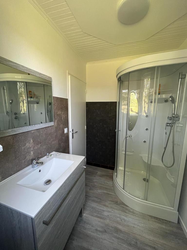 La Colline Aux Chalets, Jaccuzi, Sauna Saint-Chamarand エクステリア 写真